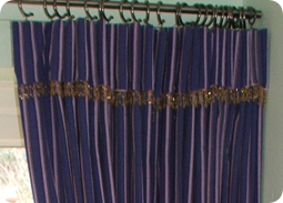 Handmade curtains-Dressing Rooms